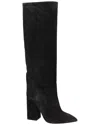 Paris Texas Ophelia High Heels Boots In Black Leather In Black