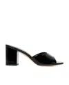 Paris Texas Anja Leather Mules In Black