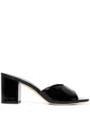 Paris Texas Anja Leather Mules In Black