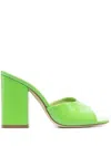 Paris Texas Anja Open-toe 105mm Mules In Grün