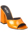 Paris Texas Anja 100mm Leather Mules In Black