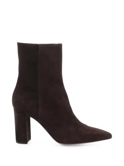 Paris Texas Pointed-toe Ankle Boots In Animal Print
