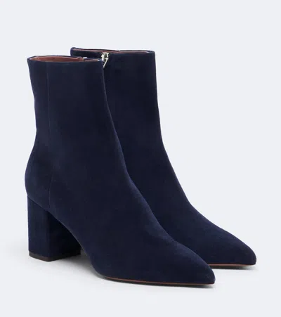 Paris Texas Anja Suede Ankle Boots In Blue