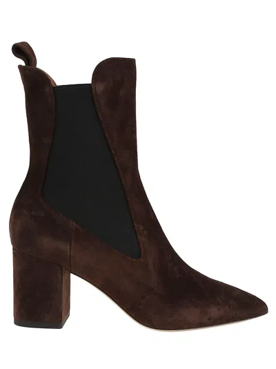 Paris Texas Anja Suede Ankle Boots In Brown