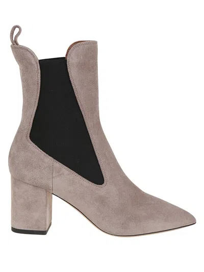 Paris Texas Anja Suede Ankle Boots In Neutral
