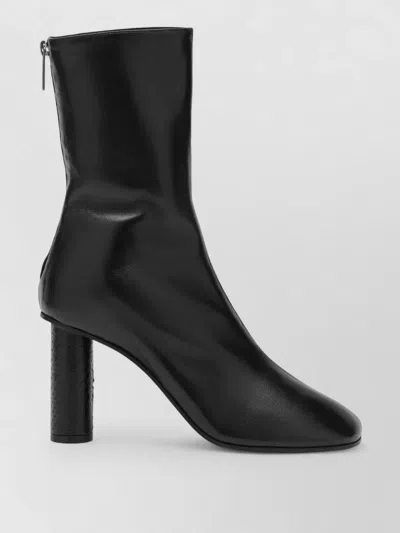 Paris Texas Ankle Boots Chunky Heel Pointed Toe In Black