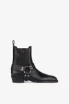 Paris Texas Ankle Boots In Black Brushed Leather