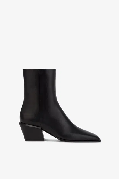 Paris Texas Ankle Boots In Black Calf Leather.