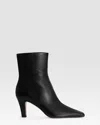Paris Texas Ankle Boots In Black Calf Leather In Black