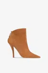 Paris Texas Ankle Boots In Cognac Suede Leather