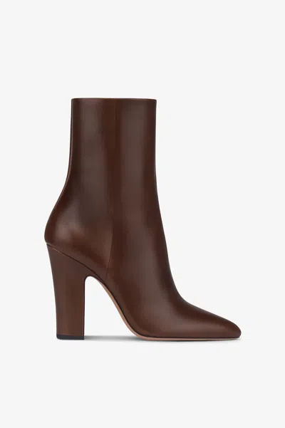 Paris Texas Ankle Boots In Ebony Calf Leather