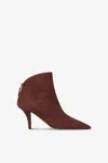 Paris Texas Ankle Boots In Mahogany Suede Leather