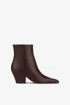 Paris Texas Ankle Boots In Mocha Calf Leather