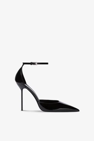 Paris Texas Ankle-strap Pumps In Black Patent Leather