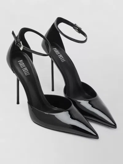 Paris Texas Arrow Toe Heeled Shoes With Delicate Ankle Strap In Multi
