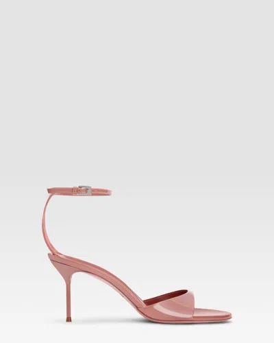 Paris Texas Ankle-strap Sandals In Texas Rose Patent Leather In Pink