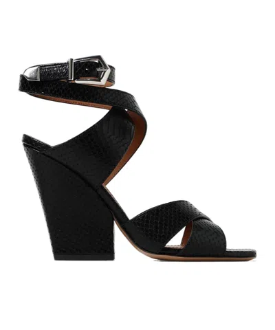 Paris Texas Arizona 100mm Leather Sandals In Black