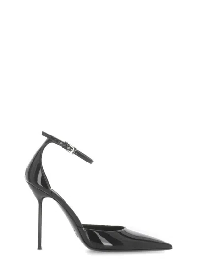 PARIS TEXAS ARROW TOE HEELED SHOES WITH DELICATE ANKLE STRAP