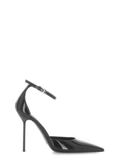 Paris Texas Arrow Toe Heeled Shoes With Delicate Ankle Strap In Multi