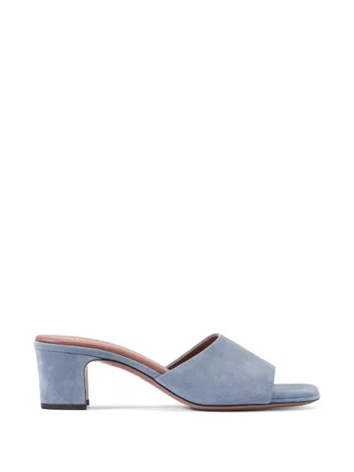 Paris Texas Ava Block-heel Mules In Blue