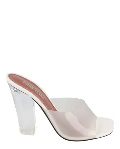 Paris Texas Ava Mules In Transparent