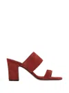 Paris Texas Ava Strap Sandals In Red