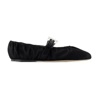 Paris Texas Ballerinas Sveva Plisse In Black