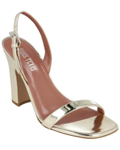 Paris Texas Bea Leather Sandal In Gold