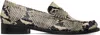 Paris Texas Beige & Black Dylan 20 Loafers In Naturale