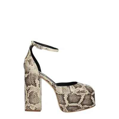 Paris Texas Beige Leather Sandal