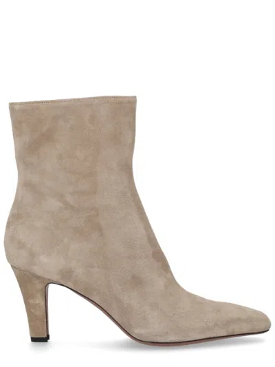 Paris Texas Beige Suede Boots In Brown