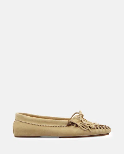PARIS TEXAS BEIGE SUEDE LOAFERS