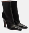 Paris Texas Belle Leather Ankle Boots In Black