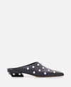 Paris Texas Studded Pointed Toe Mule In Black