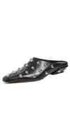 Paris Texas Studded Pointed Toe Mule In Black