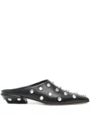 Paris Texas Studded Pointed Toe Mule In Black