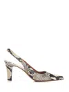 Paris Texas Python Print High-heeled Sandals