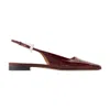 Paris Texas Woman Ballet Flats Burgundy Size 8 Leather In Red
