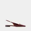Paris Texas Embossed-crocodile Ballet Flats In Red