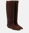 Paris Texas Bettina 25 Suede Knee-high Boots In Brown
