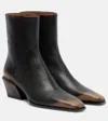 Paris Texas Bettina 50 Leather Ankle Boots In Black