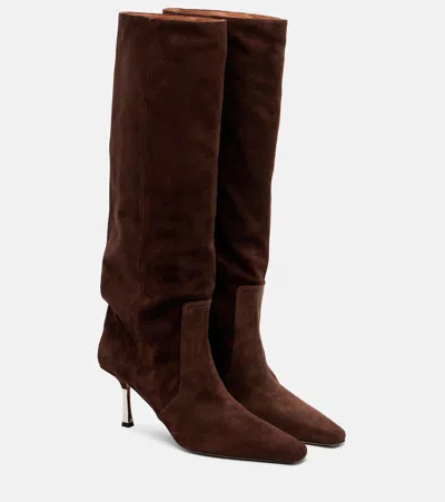 Paris Texas Bettina 75 Suede Boots In Brown