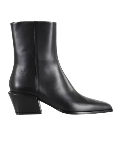 Paris Texas Bettina 50 Leather Ankle Boots In Black