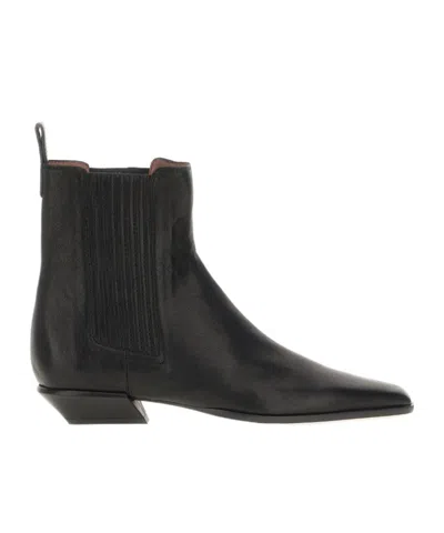 Paris Texas Bettina Pointed-toe Chelsea Boots In Black