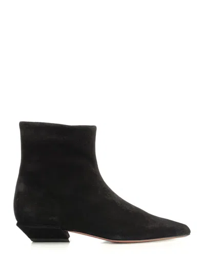 Paris Texas Square-toe Ankle Boots In Black