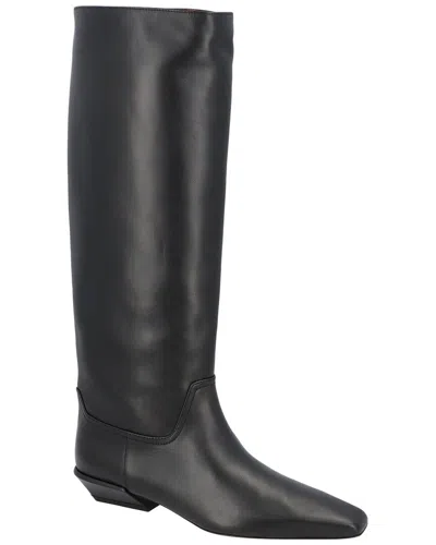 Paris Texas Bettina Leather Boot In Black