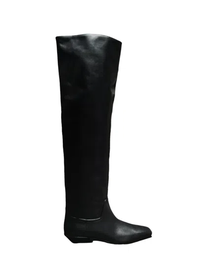 Paris Texas Bettina Over The Knee Boot 25 In Black