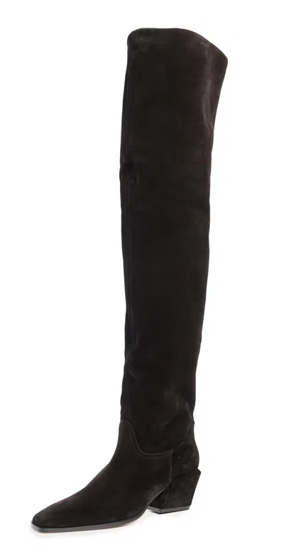Paris Texas Bettina Over The Knee Boots Black