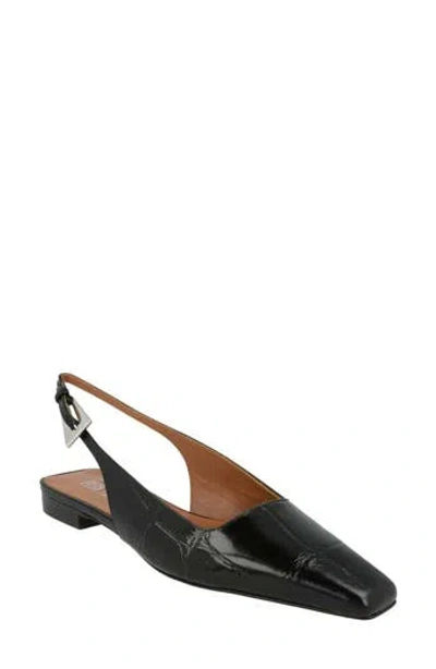 Paris Texas Bettina Slingback Flat In Black