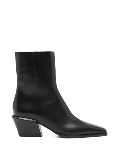 Paris Texas Bettina Square-toe Boots In Black